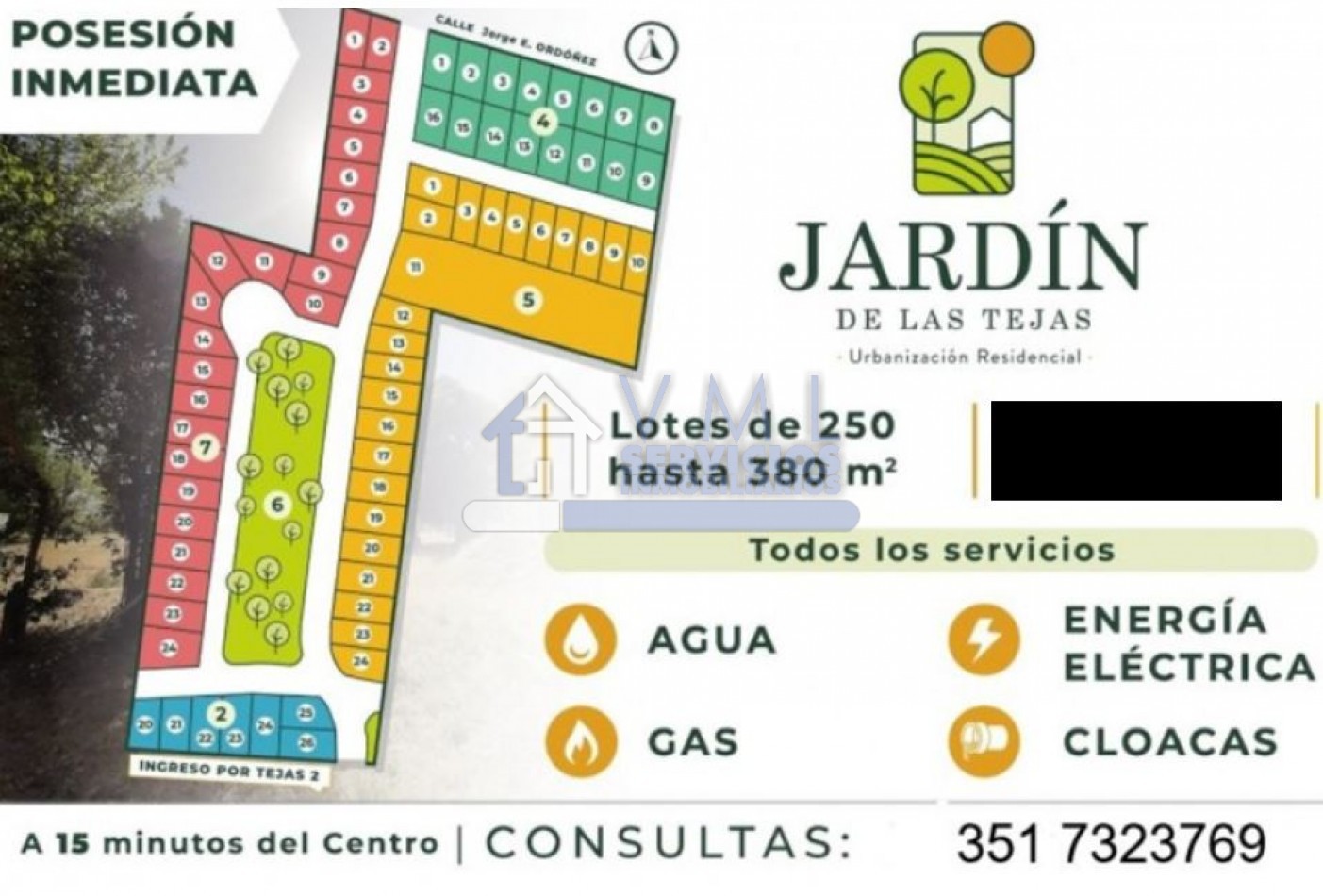 JARDIN DE LAS TEJAS - Lotes desde 250 m2 -casas - EXCELENTES!!!!